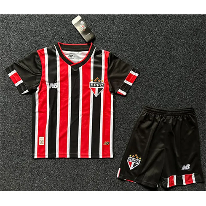 São Paulo 2024/25 Children's Away Jersey - Red
