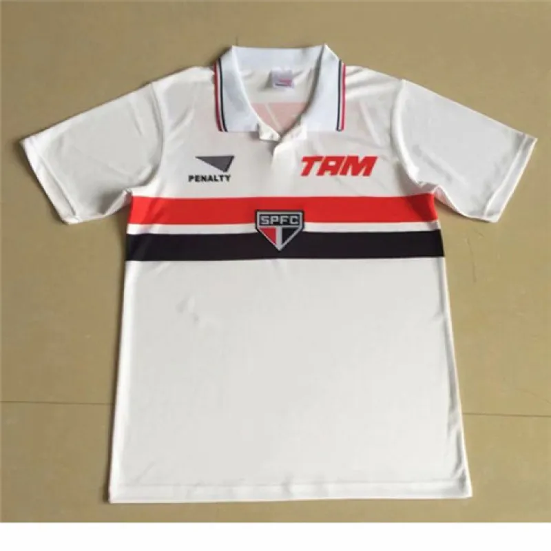 Camiseta retro de São Paulo de 1994 - Blanca