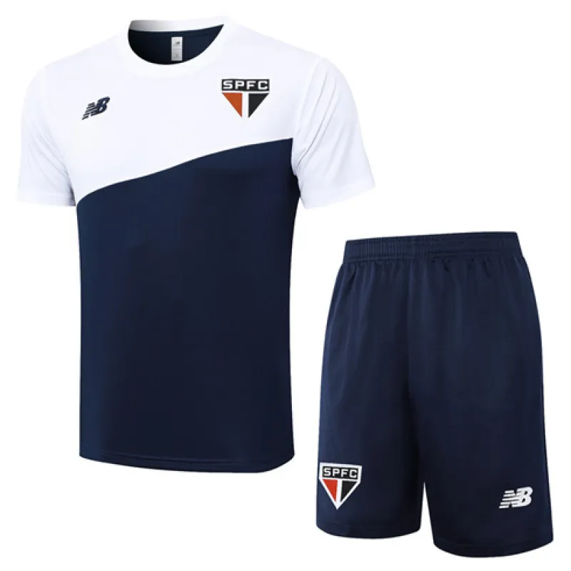 Maglietta + pantaloni corti da allenamento di São Paulo 2024/25 - Blu