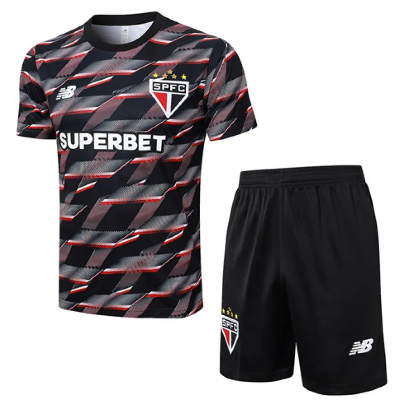 São Paulo 2024/25 Training Shirt + Shorts - Black