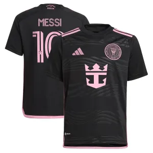Lionel Messi's Inter Miami 2024/25 Away Children's Jersey - Black