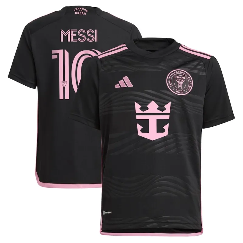 Lionel Messi's Inter Miami 2024/25 Away Children's Jersey - Black