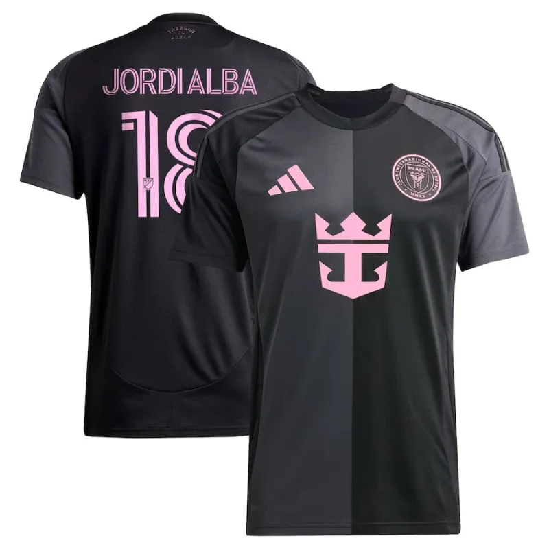Jordi Alba's Inter Miami 2025/26 Away Jersey - Black