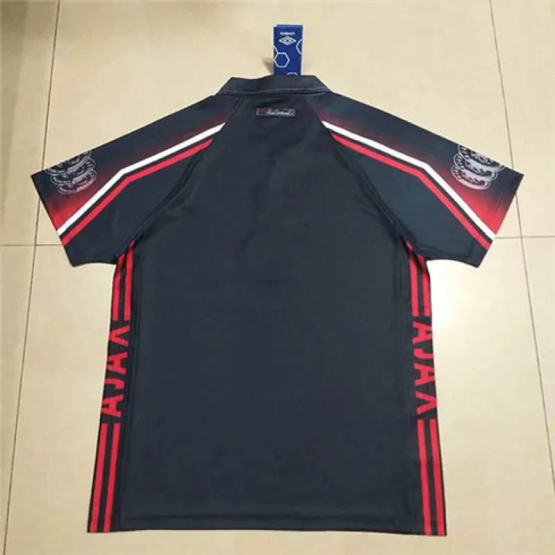 Camiseta retro clásica de Ajax 1998 - Negra