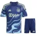 Set di maglia bambini in trasferta dell'Ajax 2025/26 - Blu
