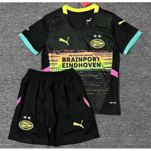 PSV Eindhoven 2024/25 Away Kids' Jersey - Black