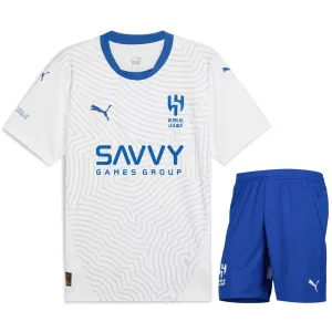 Al Hilal 2024/25 Kids' Away Jersey + Shorts - White
