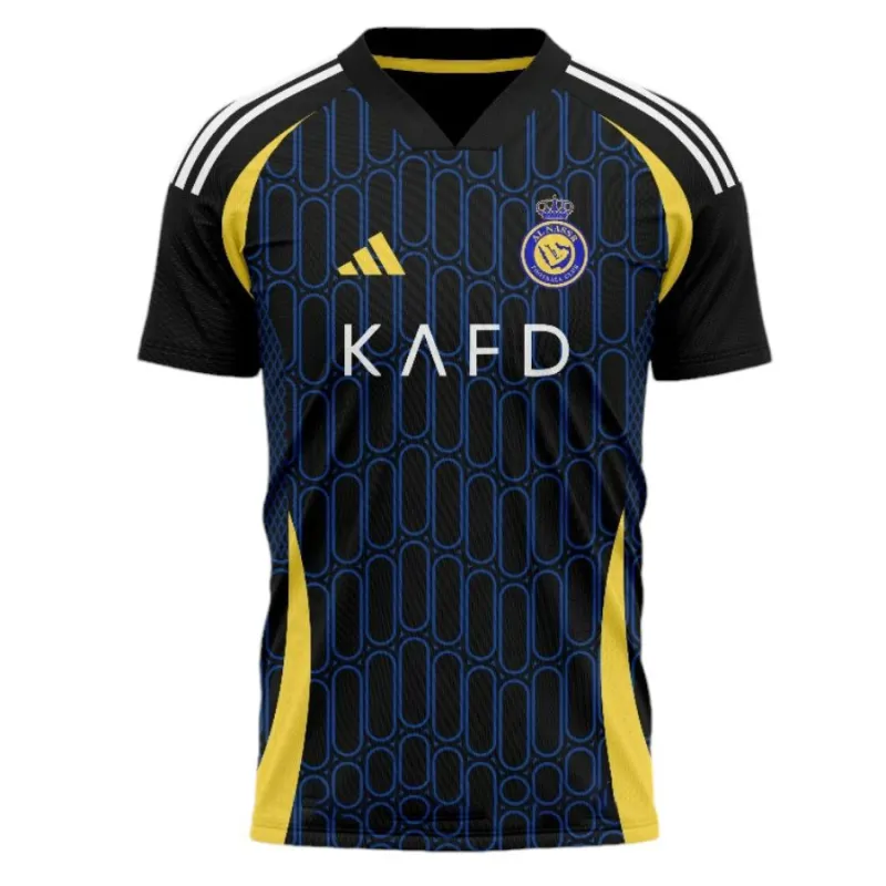 Al - Nassr 2024/25 Away Kids' Jersey Set - Black