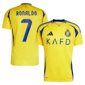 Al - Nassr 2024/25 Home Kids' Jersey with Ronaldo - Yellow