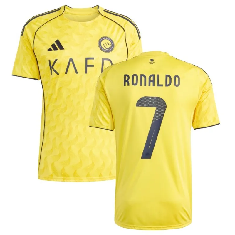 Al Nassr RONALDO Maglia Casalinga Bambino 2025/26 - Gialla