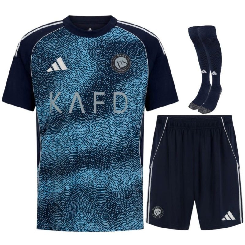 Al-Nassr 2025/26 Away Kids' Kit Set - Blue