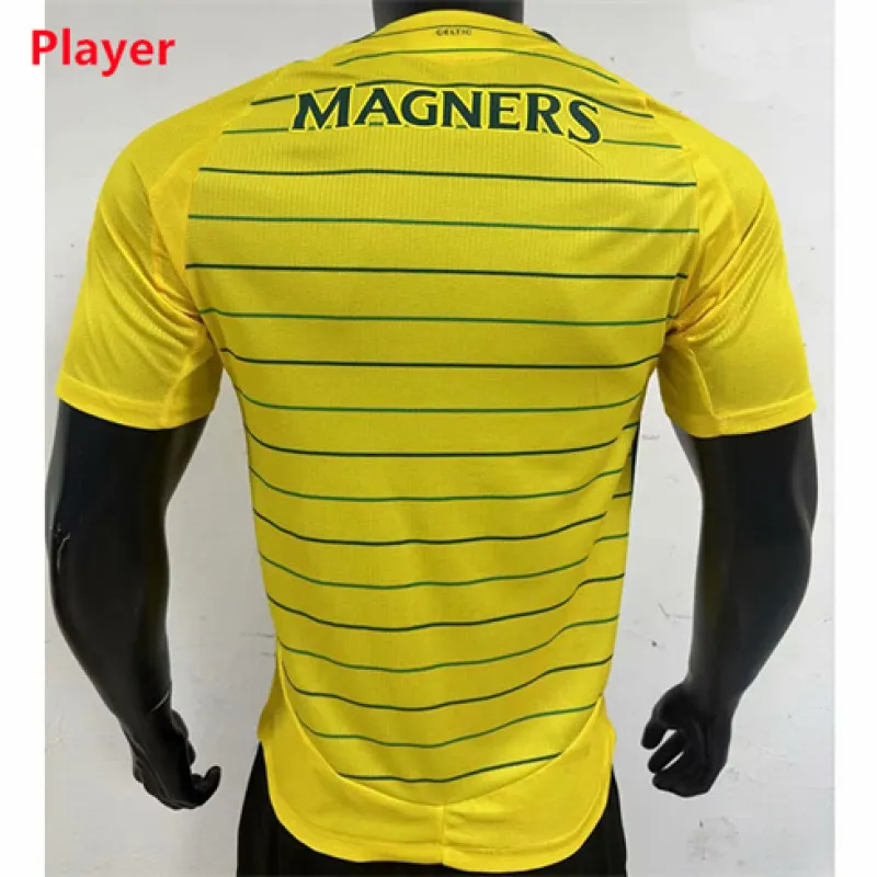 Celtic 2024/25 Away Jersey - Player - Yellow