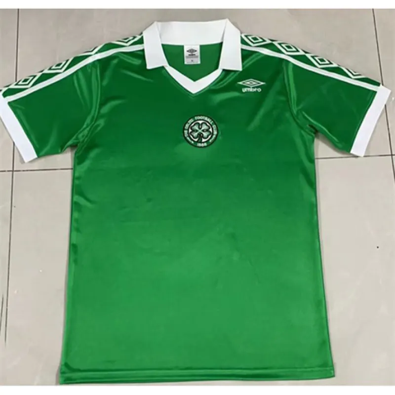 Camisa retro de casa de Celtic en 1980 - Verde