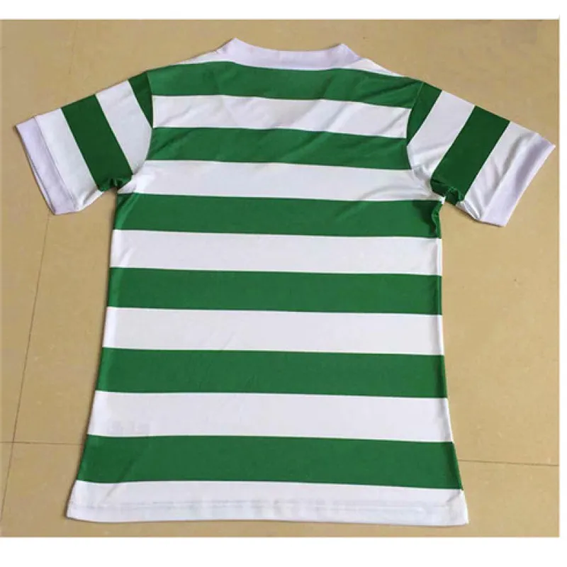 Camisa retro de casa de Celtic en 1980 - Blanca/Verde