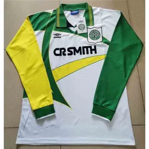 Maglia long-sleeved retro di trasferta di Celtic 1994/95 - Bianca