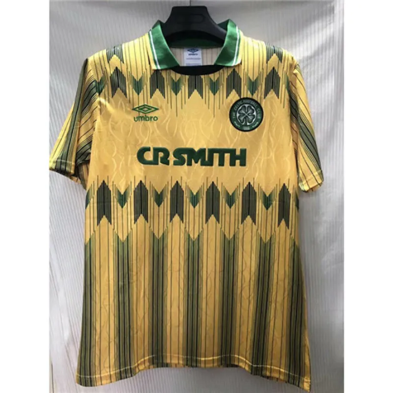 Camisa retro de casa de Celtic 1991/92 - Amarilla