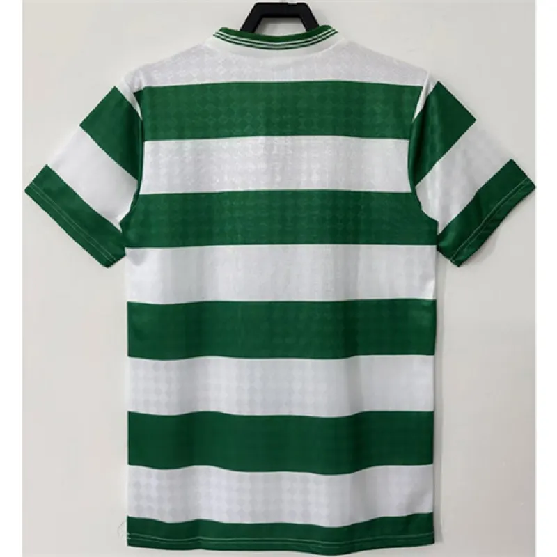 Maillot retro domicile de Celtic 1987/88 - Blanc/Vert