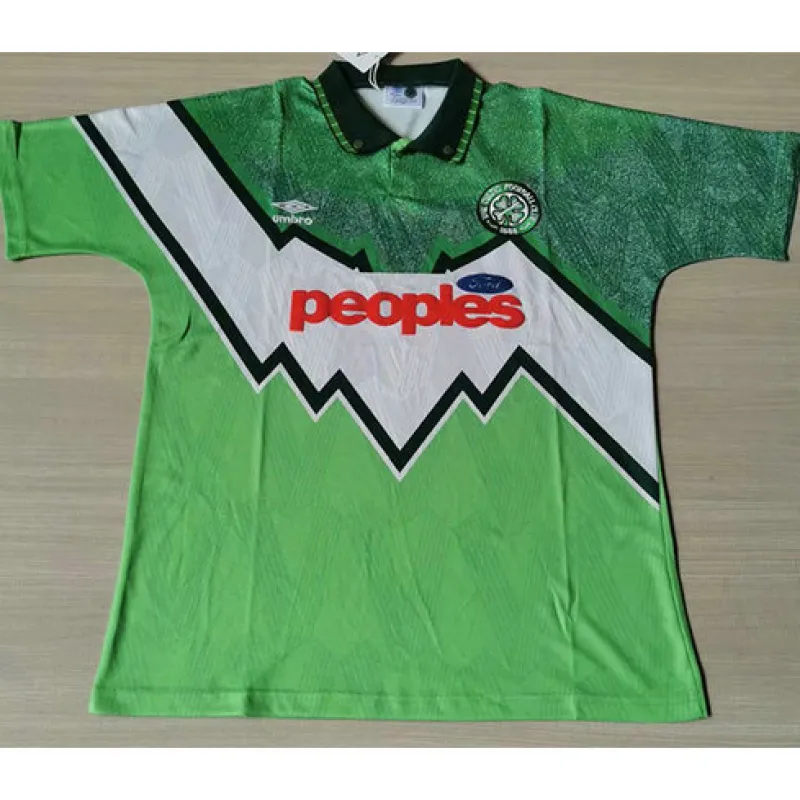 Camisa retro de fuera de Celtic 1991/92 - Verde