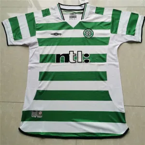 Maglia retro di casa di Celtic 2001-03 - Bianca/Verde
