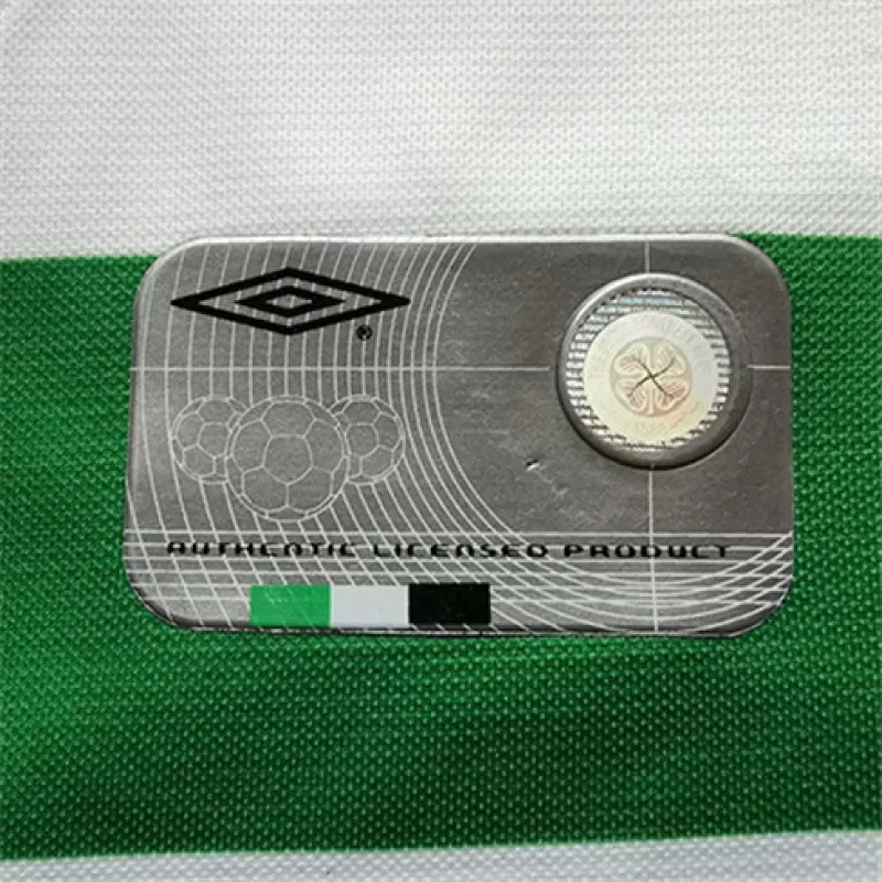 Celtic 2001-03 Home Retro Jersey - White/Green