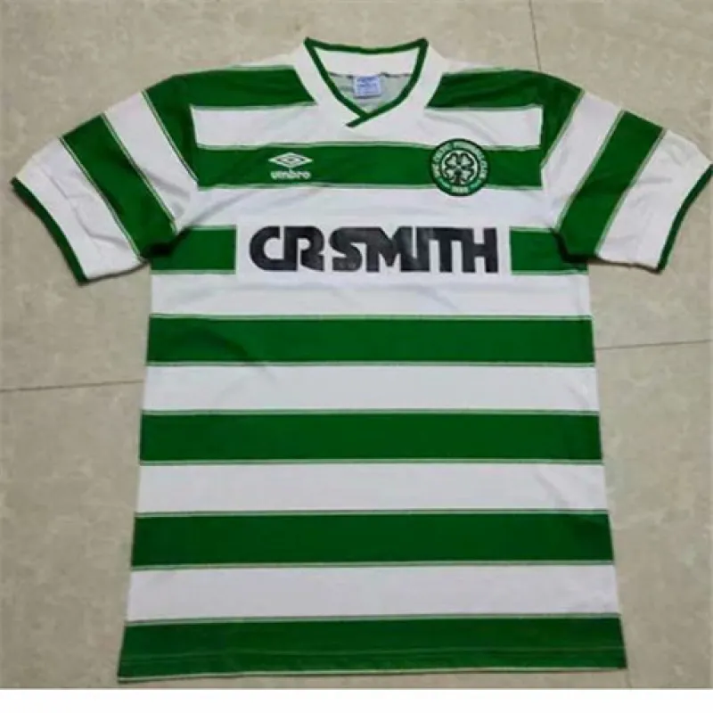 Maglia retro di casa di Celtic 1985/86 - Bianca/Verde