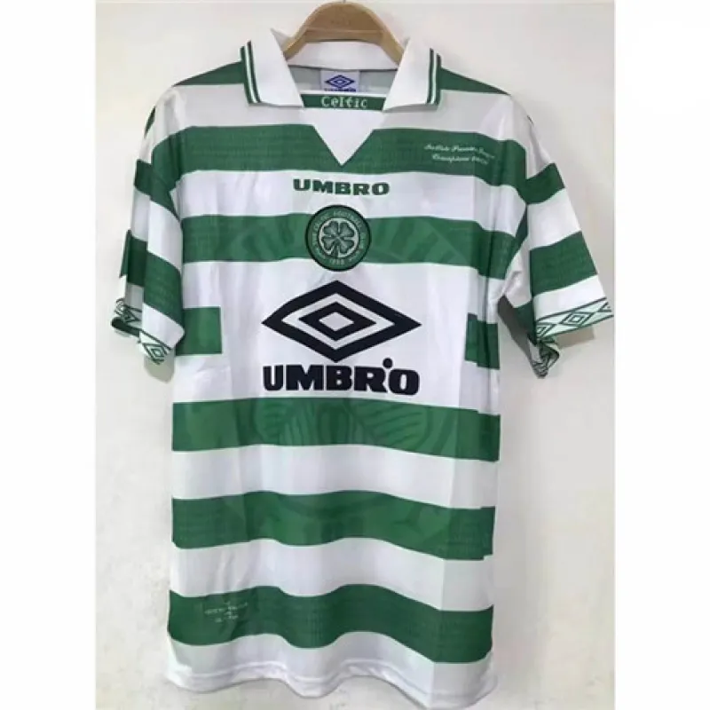 Celtic 1998 Home Retro Jersey - White/Green