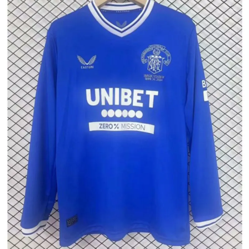Camiseta de manga larga del 125º aniversario de los Rangers 2024/25 - Azul