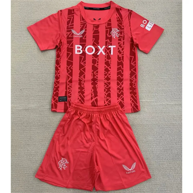 Camiseta de portero para niños de los Rangers 2024/25 - Rojo