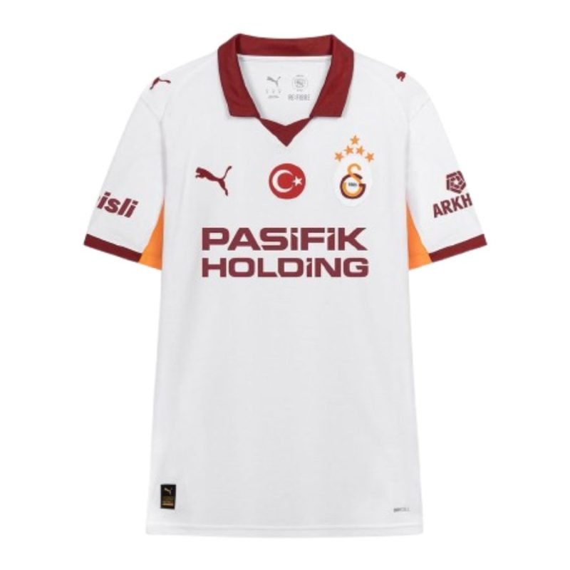 Galatasaray 2025/26 Away Kids' Jersey - White