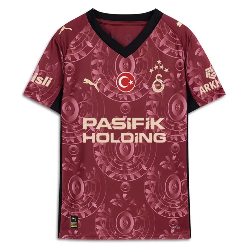 Galatasaray 2025/26 Third Kids' Jersey - Red