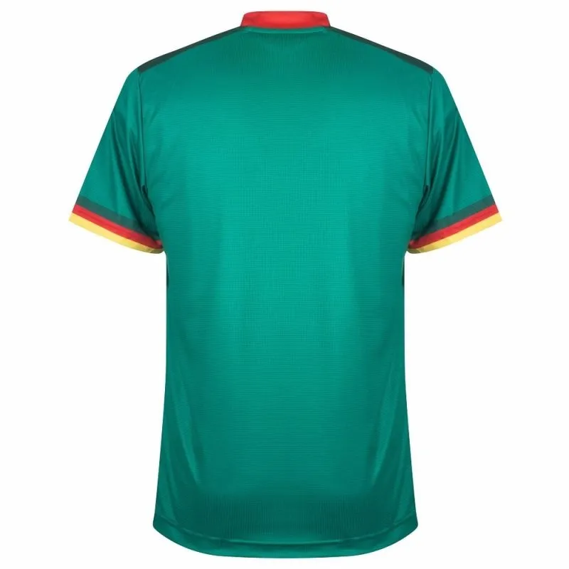 La maglia di casa della nazionale camerunese per la Coppa del mondo 2022, verde.