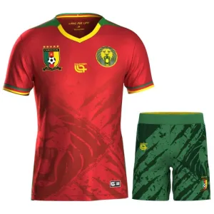 Cameroon Kids' 2025/26 Away Kit - Red
