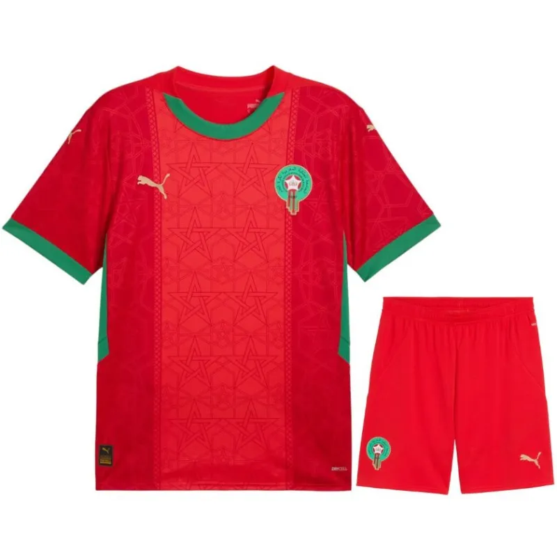 Morocco 2024/25 Home Kids Replica Kit - Red