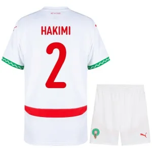 Morocco HAKIMI 2026/27 Away Kids' Kit - White