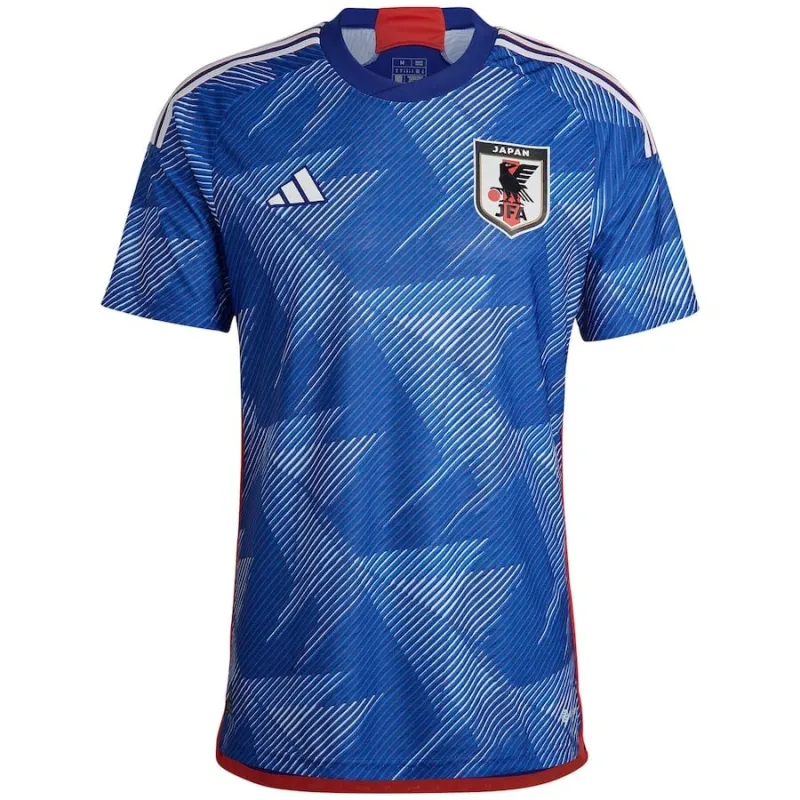 The player version of the blue home jersey of the Japanese national team in the 2022 World Cup.