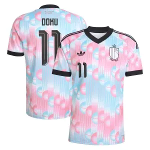 Belgium DOKU 2026/27 Away Jersey Blue Pink