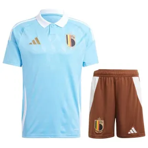 Maglia trasferta bambini + pantaloncini della Belgio 2024/25 - Blu