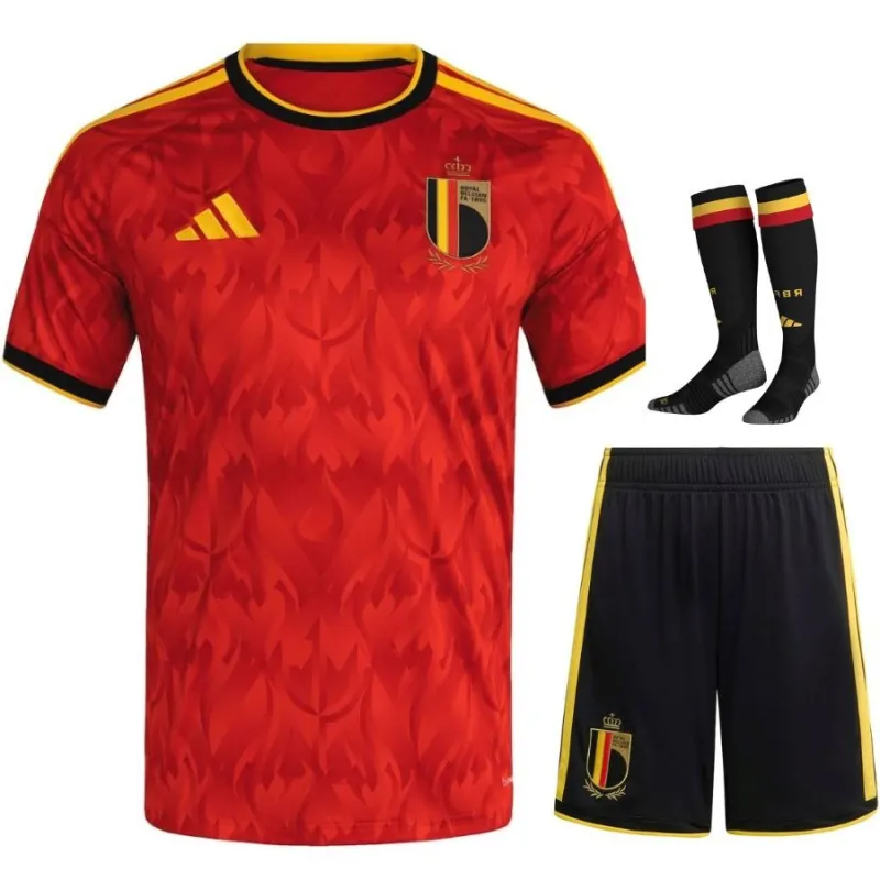 Belgien 2026/27 Heimkit Kinder - Rot