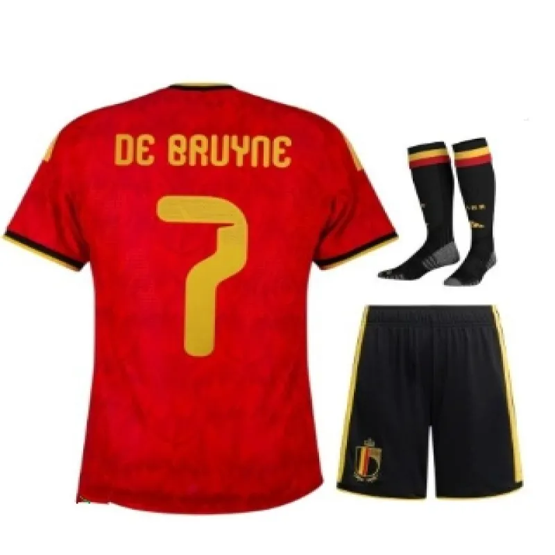 Set kit casalingo bambini Belgio DE BRUYNE 2026/27 - Rosso