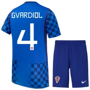 Croatia 2026/27 World Cup Away Kids Kit GVARDIOL
