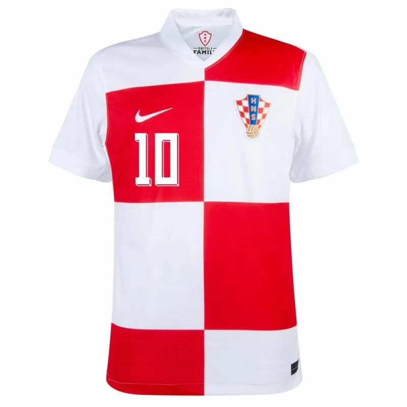 Modrić Maglia home della Croazia 2024/25 - Rosso/bianco
