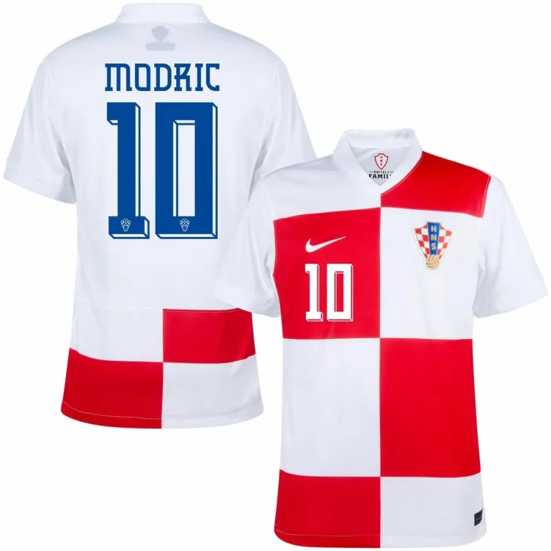 Modrić Maglia home della Croazia 2024/25 - Rosso/bianco