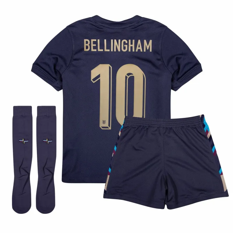 Jude Bellingham's England 2024/25 Away Kids' Kit - Purple
