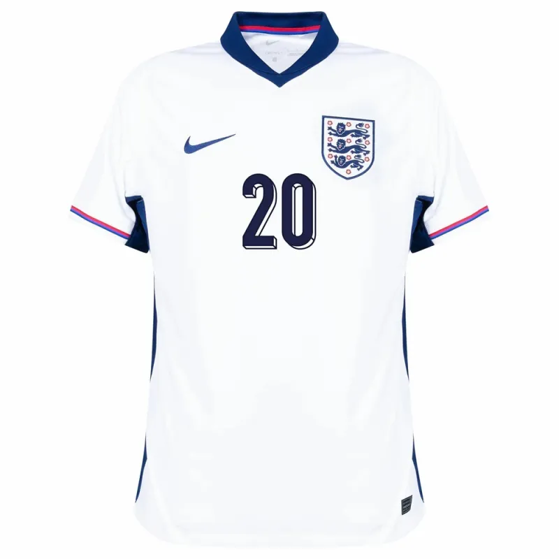 Maillot domicile de l'Angleterre 2024/25 de Phil Foden - Blanc