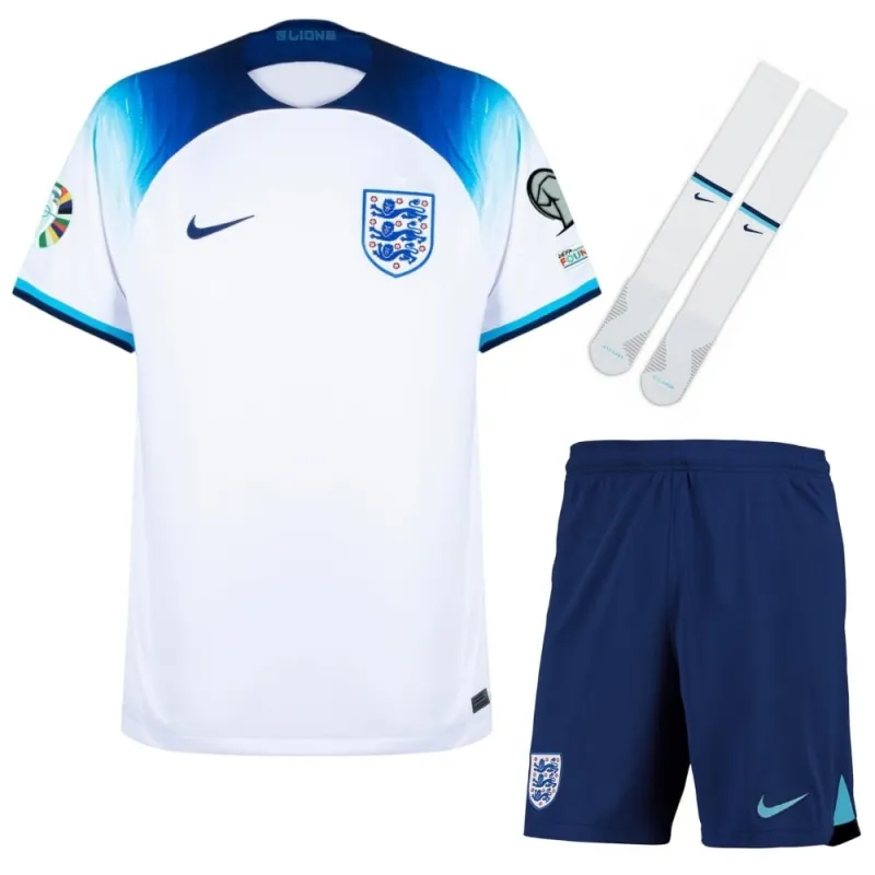 Maglia da kit per bambini della squadra inglese per l'Euro 2024 - Bianca