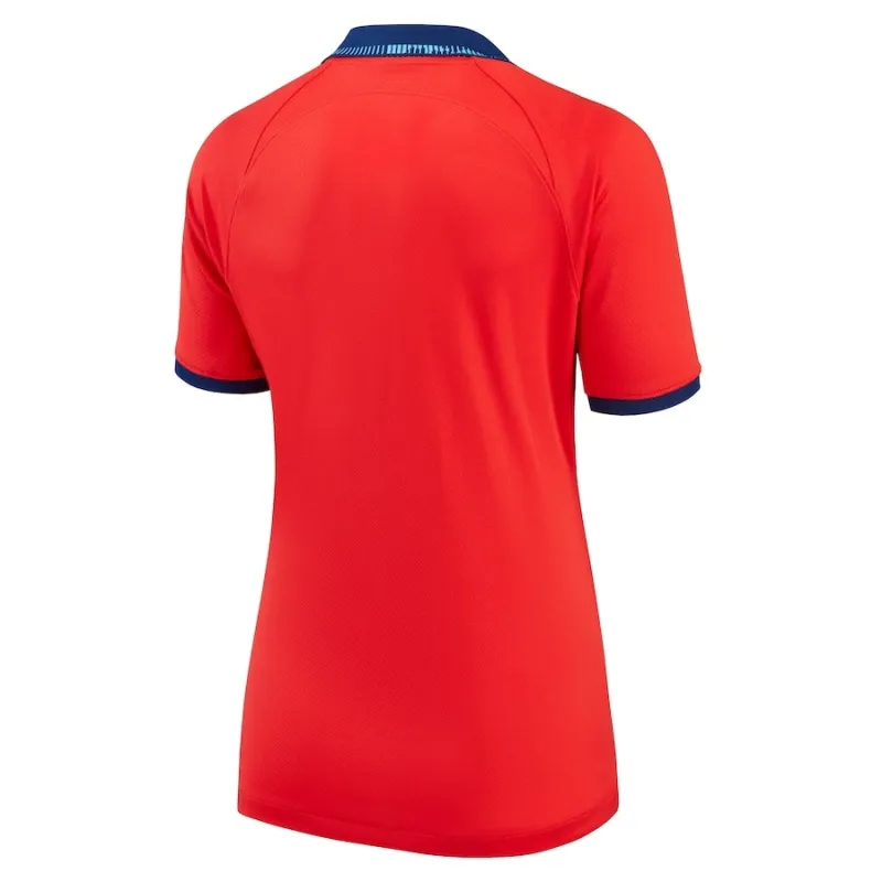 Camiseta de visita femenina de Inglaterra para la Copa del Mundo 2022 - Roja