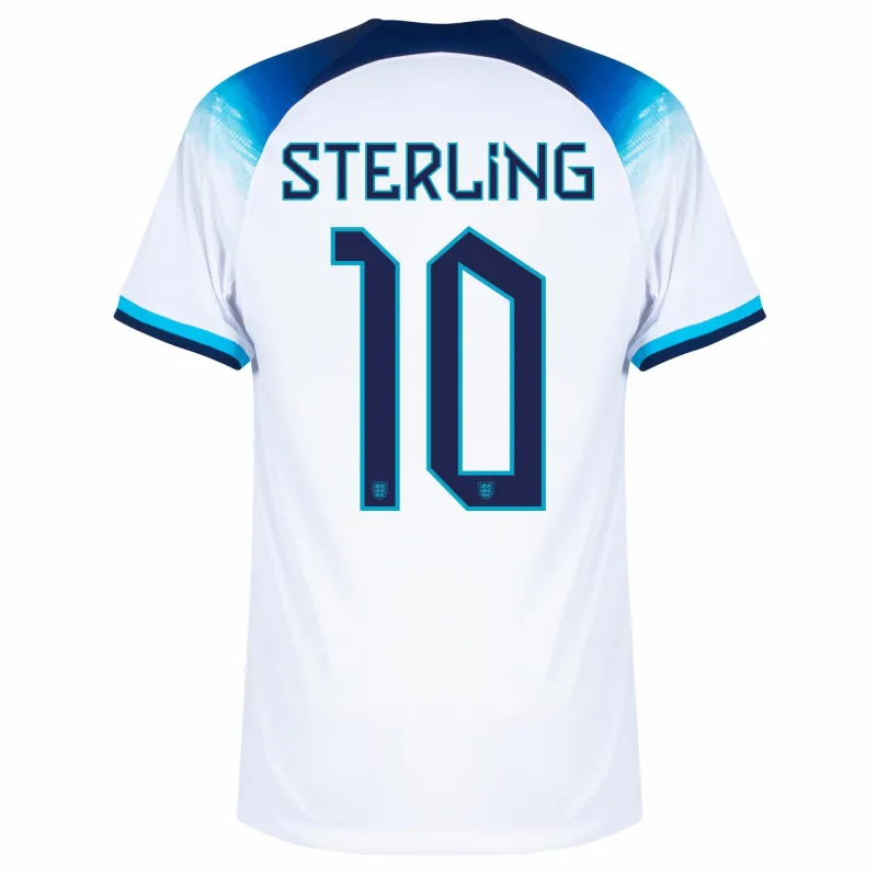 Camiseta de campo de Inglaterra para la Copa Mundial 2022 de Sterling - Blanca