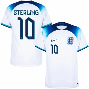 Sterling's England 2022 World Cup Home Jersey - White