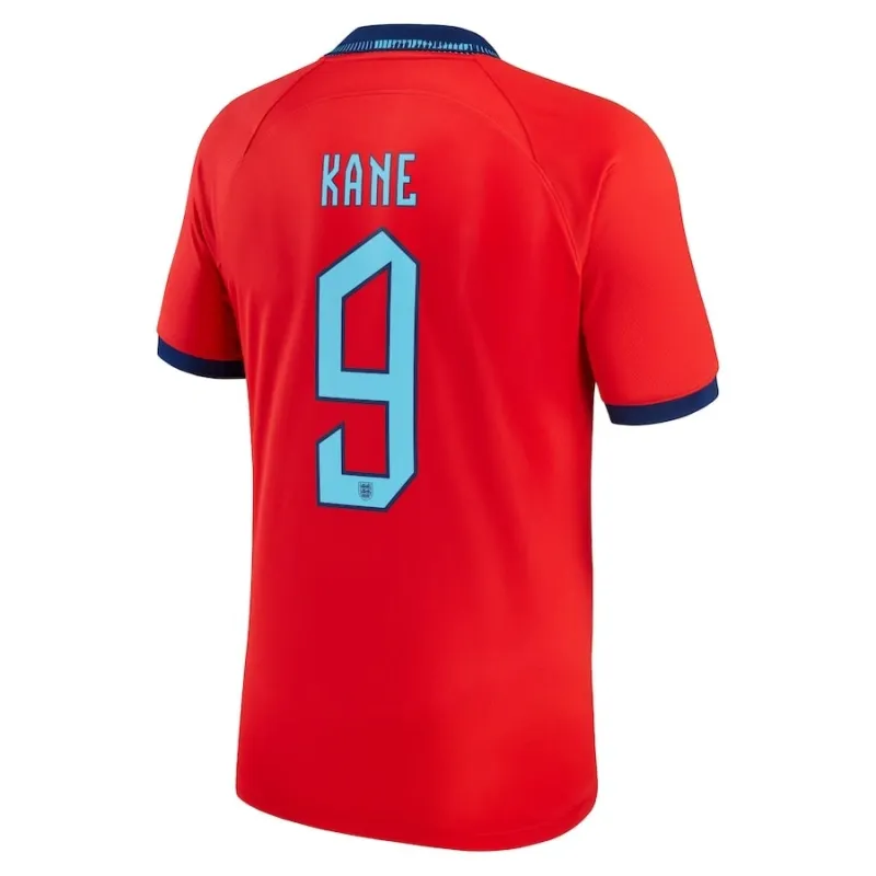 La camiseta de visita de Inglaterra para la Copa del Mundo 2022 de Kane - Roja