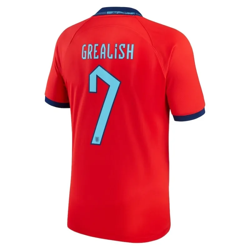 Camiseta visitante Inglaterra Mundial 2022 Jack Grealish